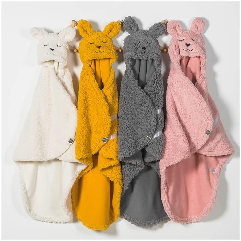 Coperta Avvolgibile Per Neonati Bunny Bianco Avorio - Foto 2