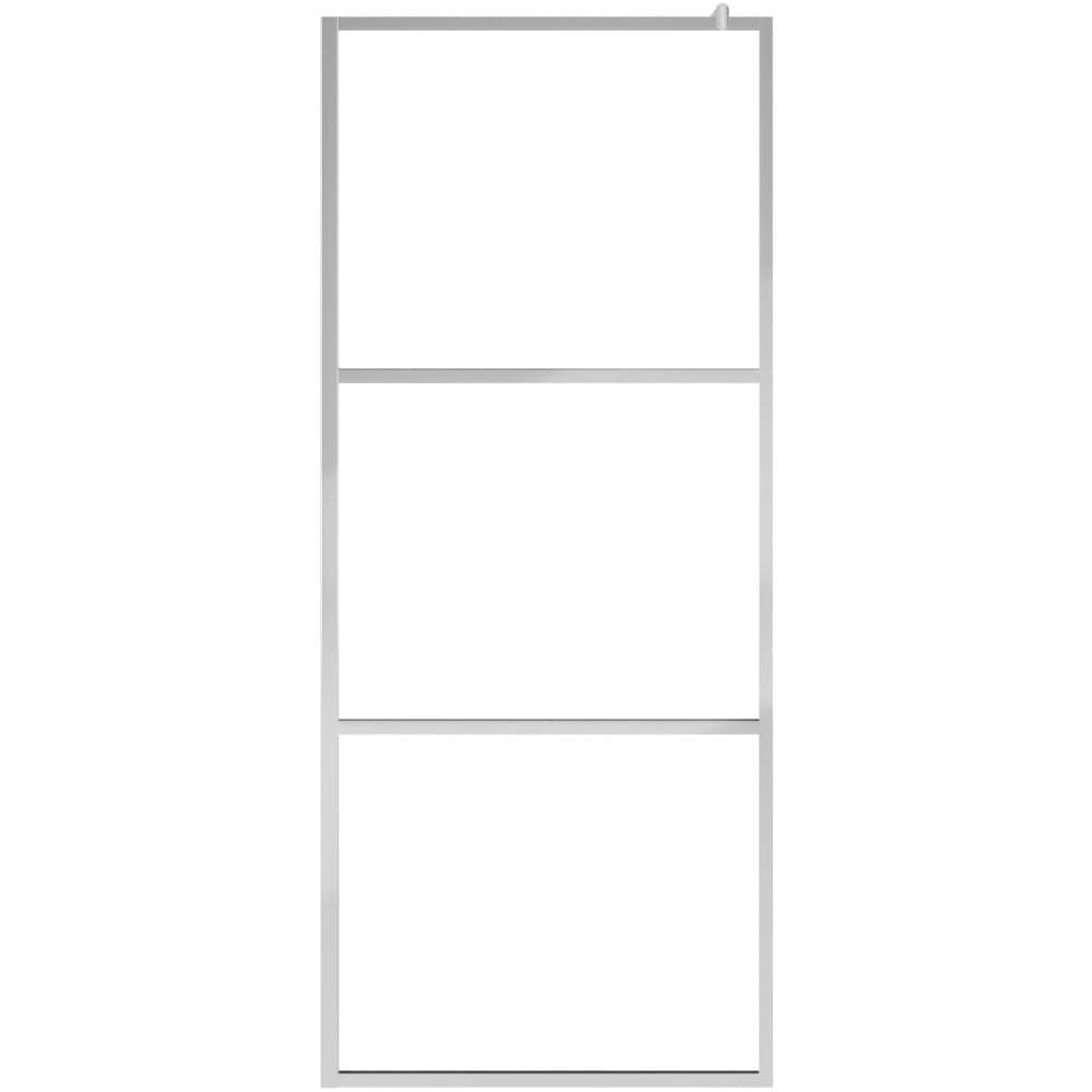 Parete per Doccia Walk-in in Vetro ESG Trasparente 115x195 cm - Foto 2