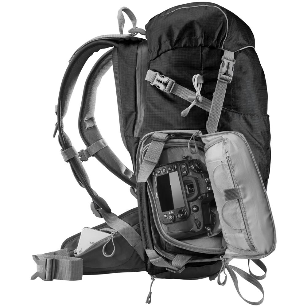 Zaino per Fotocamera Colore Nero e Grigio - Foto 2