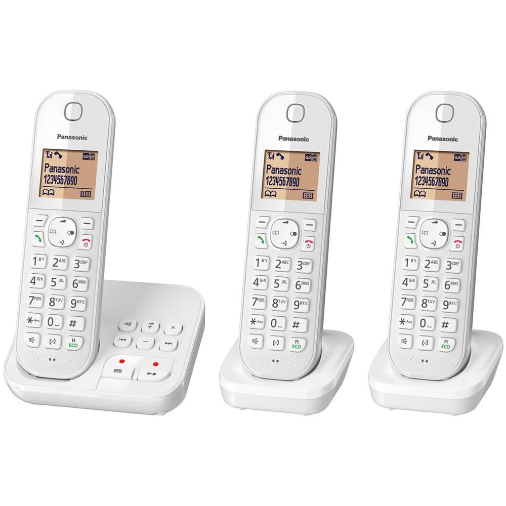 Panasonic KX TGJ423EB - Telefono Digitale Cordless Trio Con Segreteria E Blocco Chiamate Indesiderate