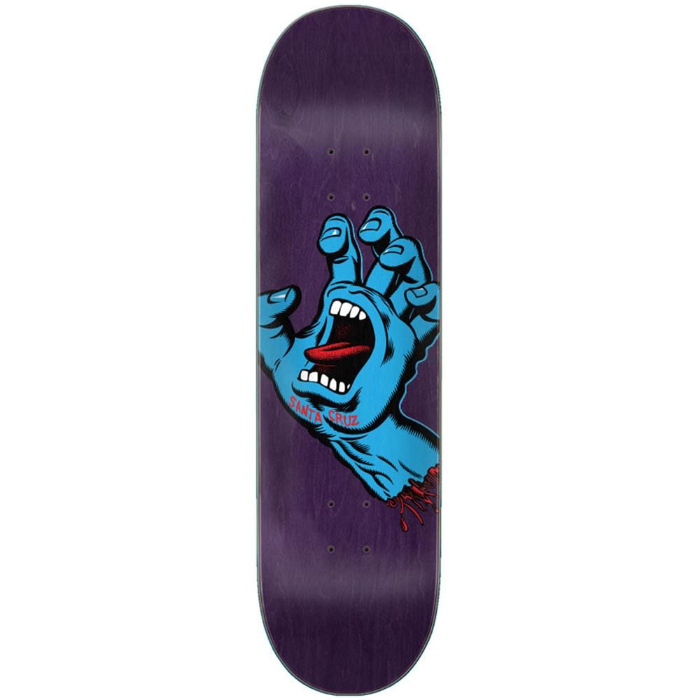 Screaming Hand 8.375"" Skateboard Deck Purple - Foto 2