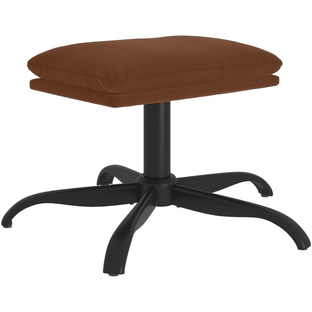 Sgabello Marrone 60x60x39 Cm In Microfibra - Foto 2