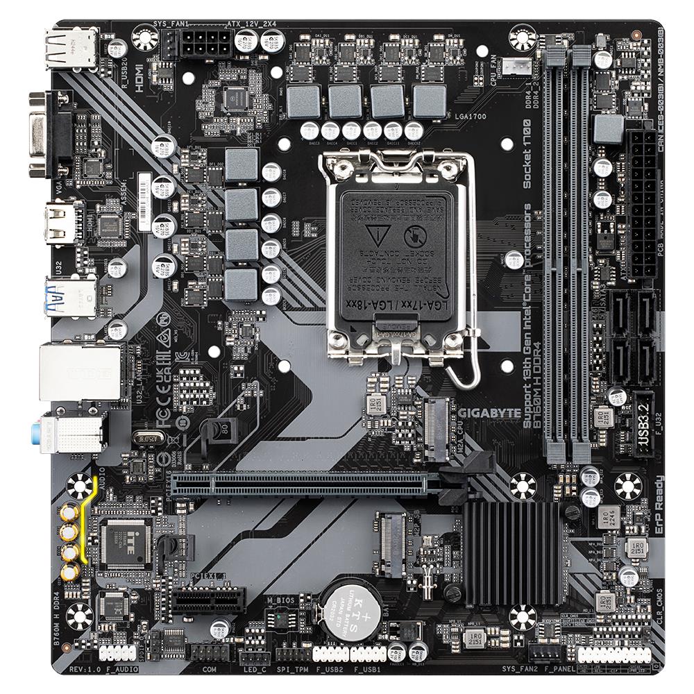 Scheda Madre B760M H DDR4 (rev. 1.0) Socket LGA 1700 Chipset B760 Micro ATX - Foto 2