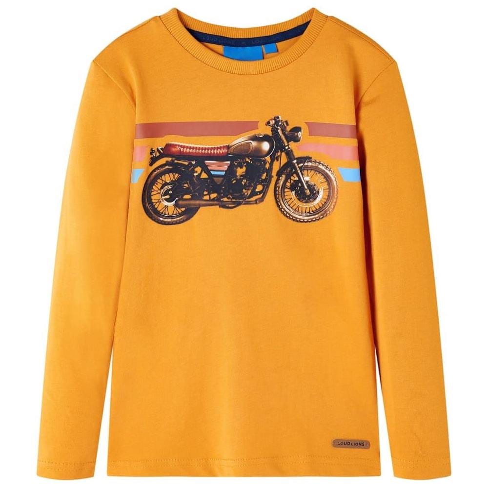 Maglietta da Bambina a Maniche Lunghe Ocra 116 - Foto 1