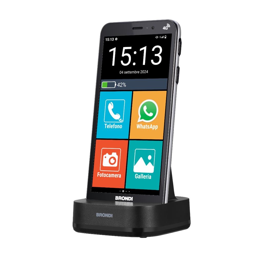 Amico Vero 4G Senior Phone 32GB 3GB Ram Display 5.7" Doppia SIM Android 14 2800mAh Nero - Foto 1