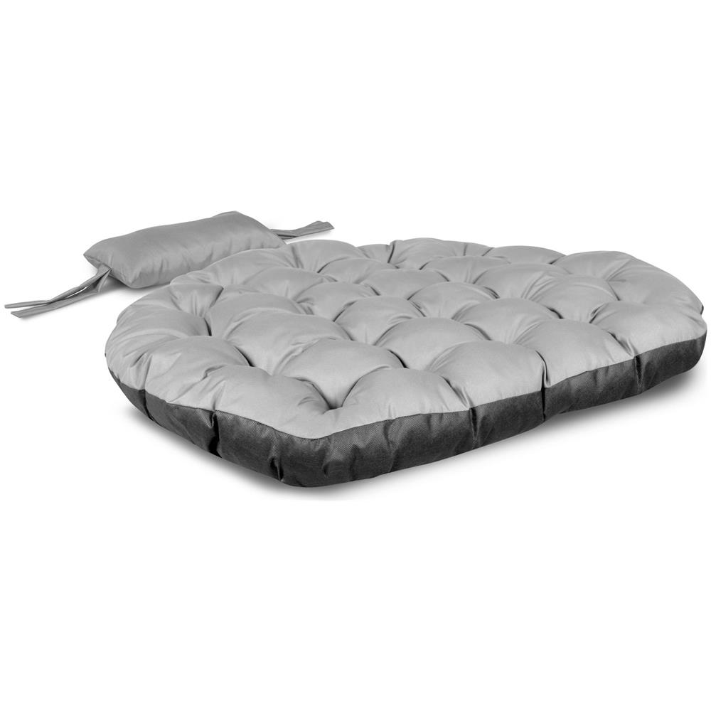 Cuscino da giardino 120 cm impermeabile grigio scuro per sedia sospesa - Foto 2
