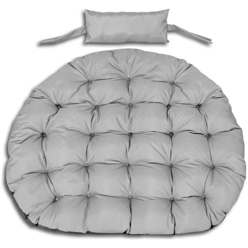 Cuscino da giardino 120 cm impermeabile grigio scuro per sedia sospesa - Foto 1