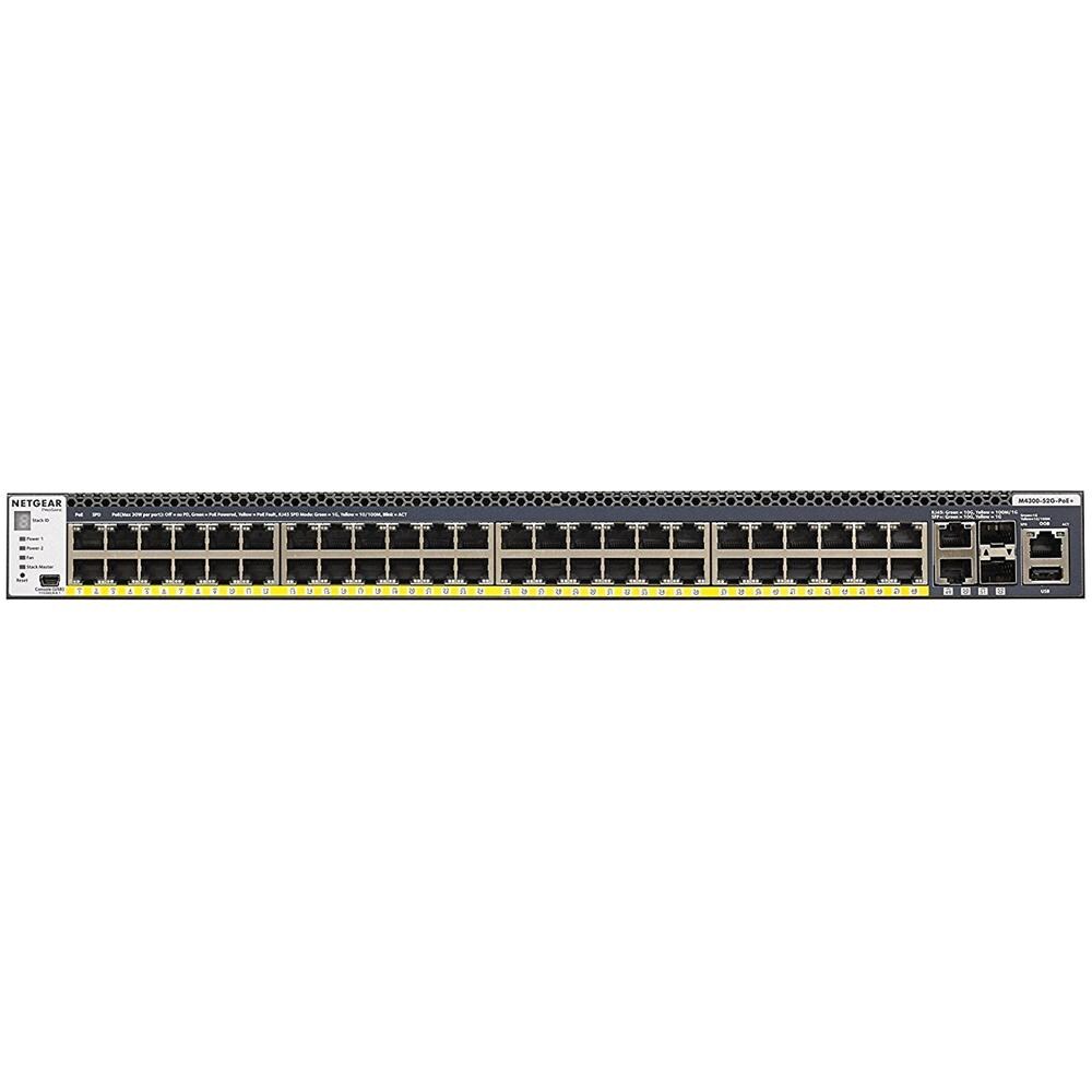 Switch ProSAFE M4300-52G-PoE+ 2 Porte 10/100/1000/10000 2 Porte 10 Gigabit SFP+ 48 Porte 10/100/1000 PoE+ - Foto 2