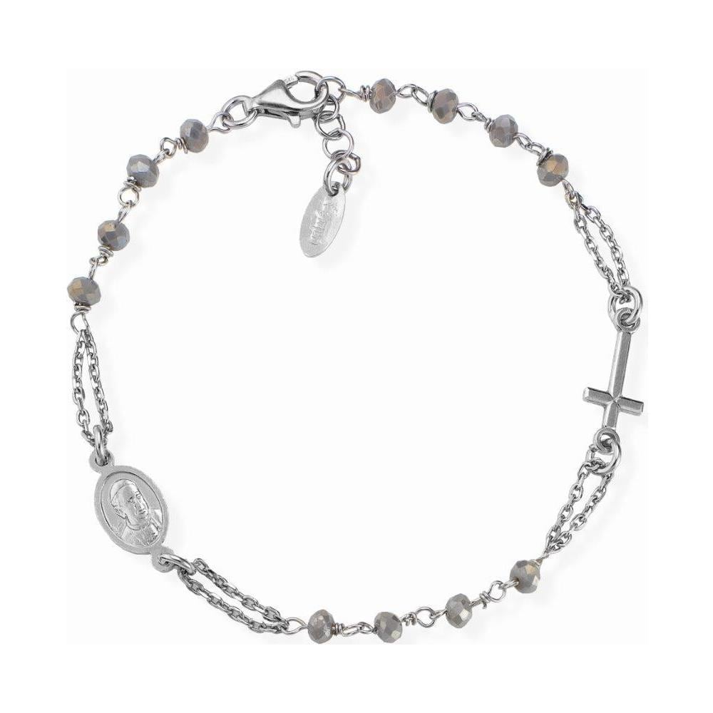 Bracciale In Argento 925 - Collezione Rosari - Colore Rodio - Misura Unica - Foto 2