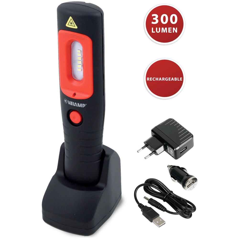 Torcia Lavoro Led Ricaricabile Con Base - Foto 4