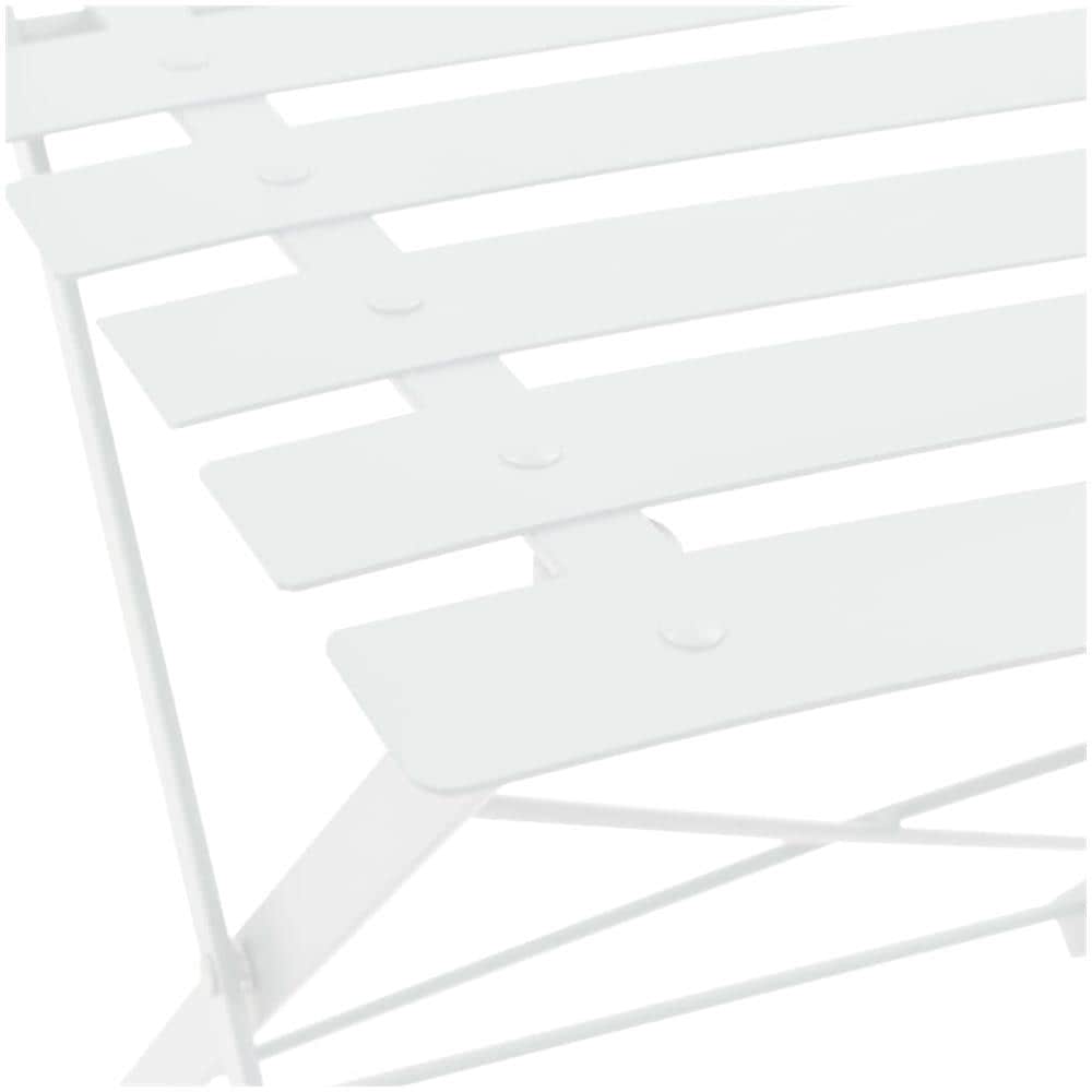 Set Bistrò Da Giardino 3 Pz In Acciaio Bianco - Foto 7