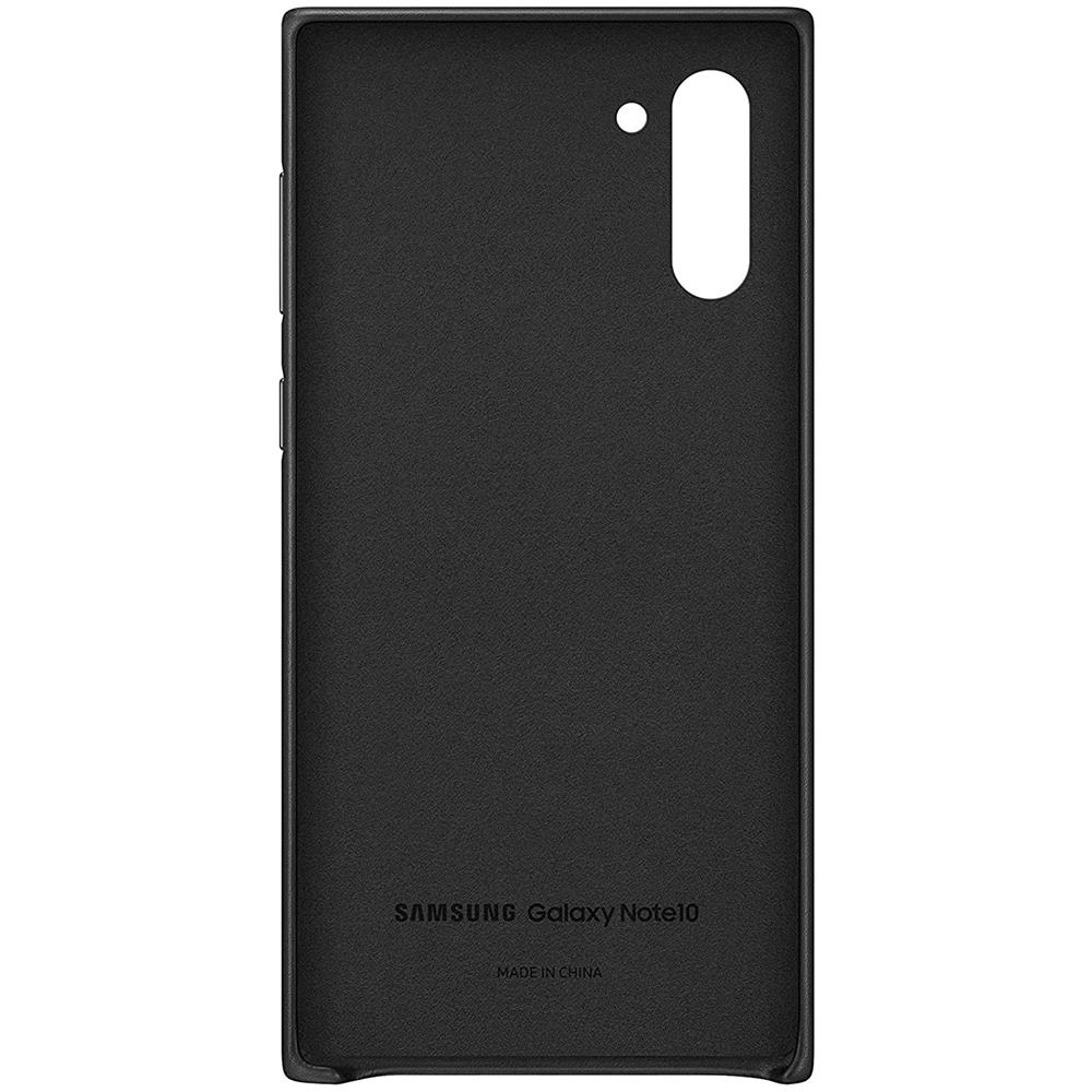 Cover in Pelle per Galaxy Note10 Colore Nero - Foto 2