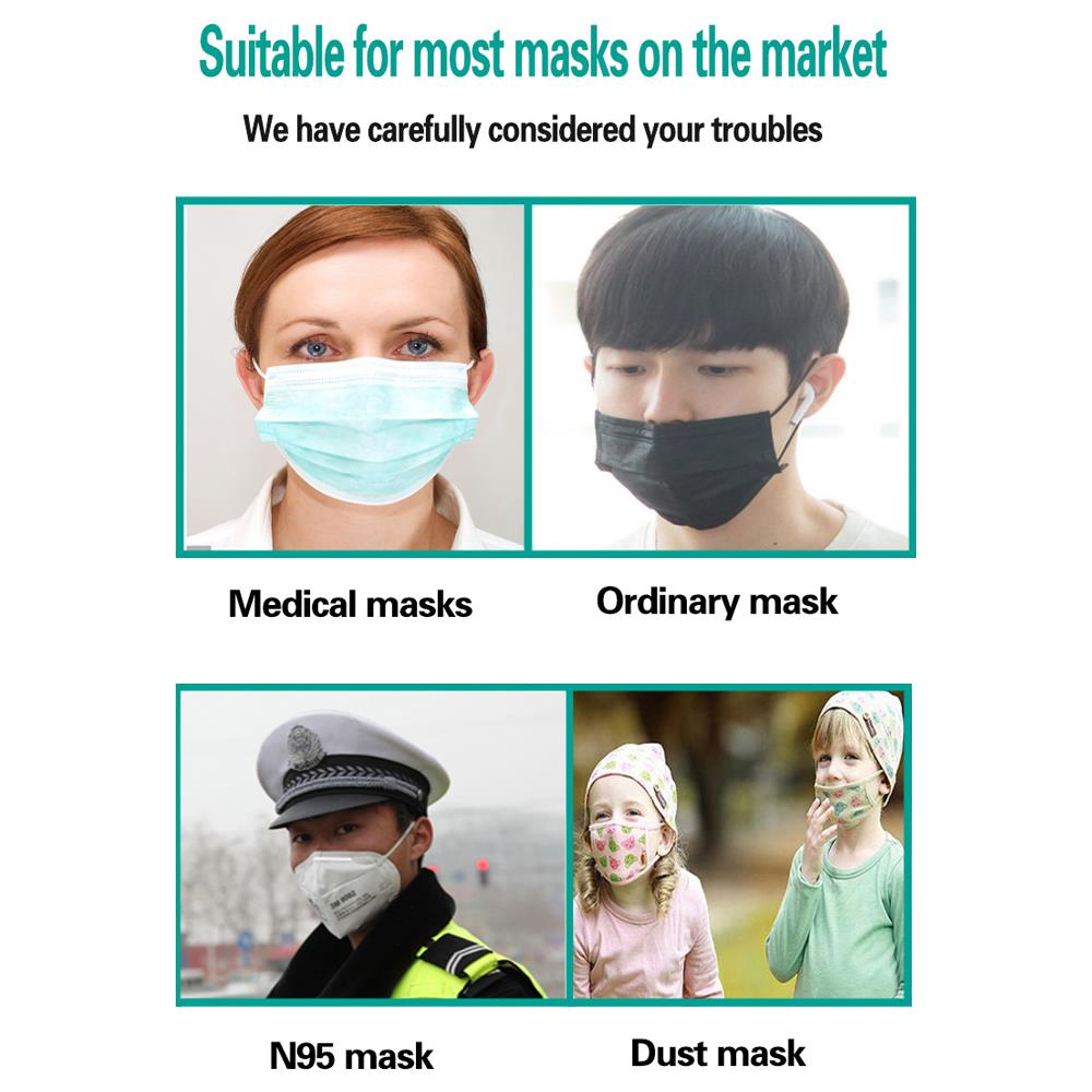 1 Pz Maschera Per L'orecchio Ganci Per L'orecchio Fibbia Maschera - Foto 3