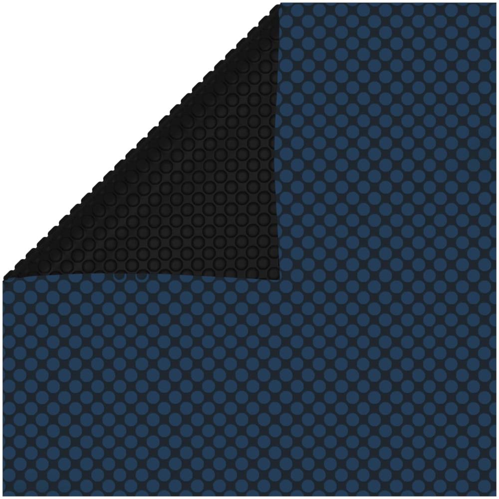 Pellicola Galleggiante Solare Pe Piscina 800x500 Cm Nero E Blu - Foto 1