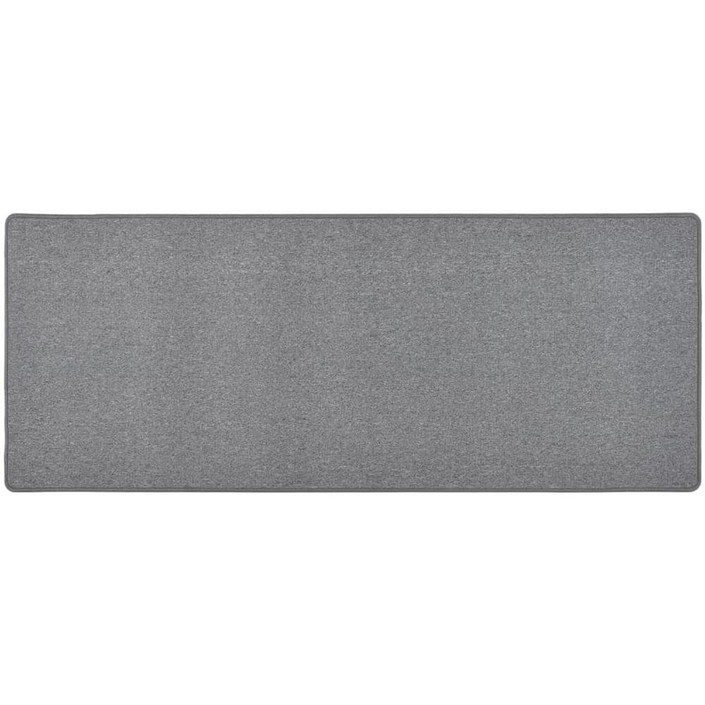 Tappeto Corsia Grigio Scuro 80x200 Cm - Foto 1
