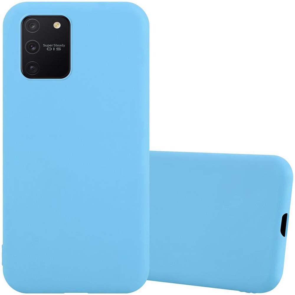 Custodia Compatibile Con Samsung Galaxy A91 In Candy Blu - Coperchio Protettivo In Silicone Tpu Flessibile - Foto 1