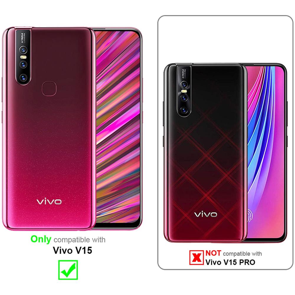 3x Pellicola Armatura A Schermo Intero Compatibile Con Vivo 15 In Trasparente Con Nero - 3x Vetro Temperato (tempered) Di Protezione Del Display In Durezza 9h Con 3d Touch - Foto 2