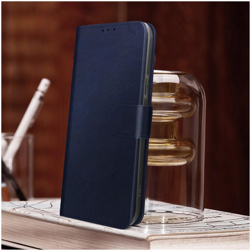 Custodia Per Iphone 14 Pro Max, Portacarte E Funzione Supporto Blu Notte - Foto 2