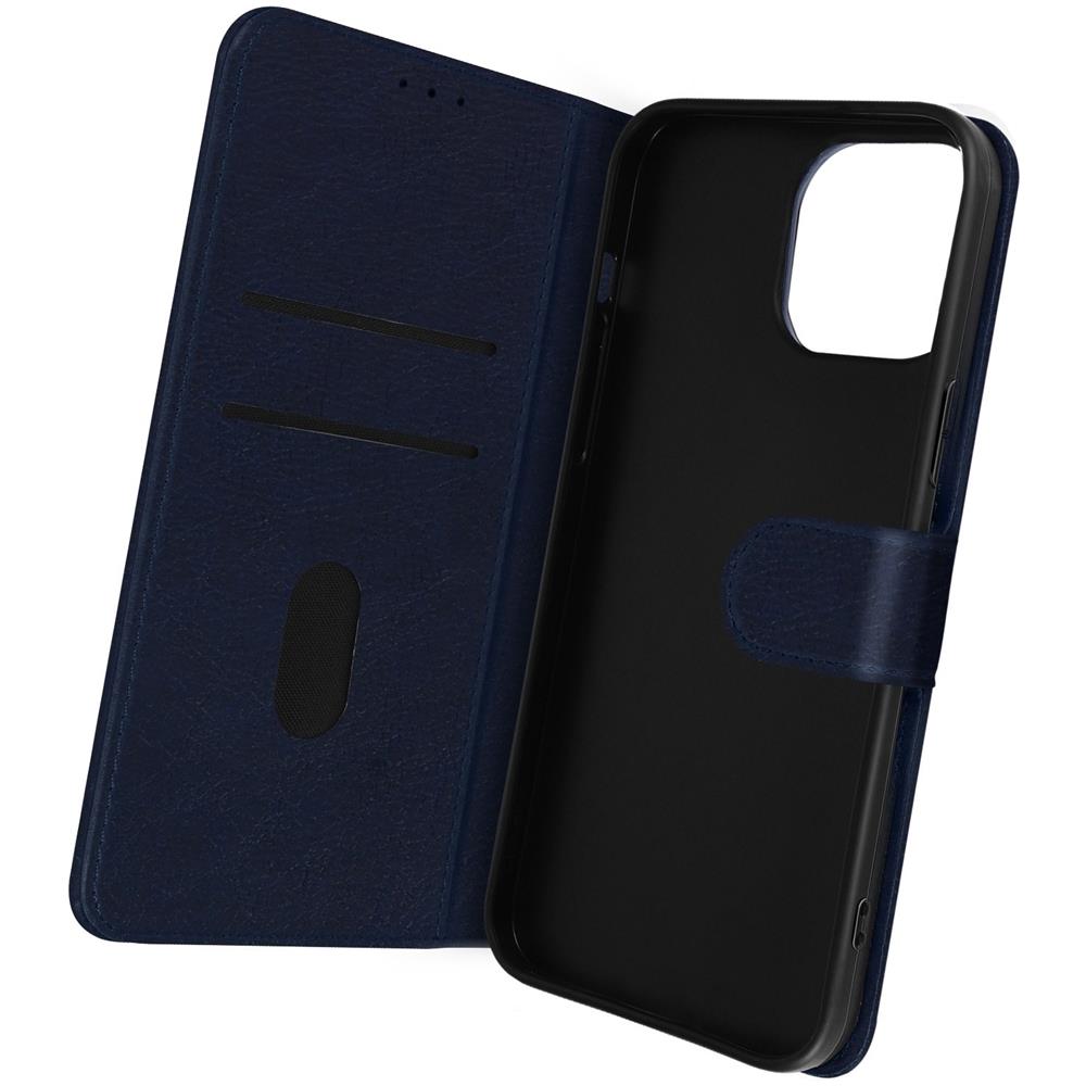 Custodia Per Iphone 14 Pro Max, Portacarte E Funzione Supporto Blu Notte - Foto 1