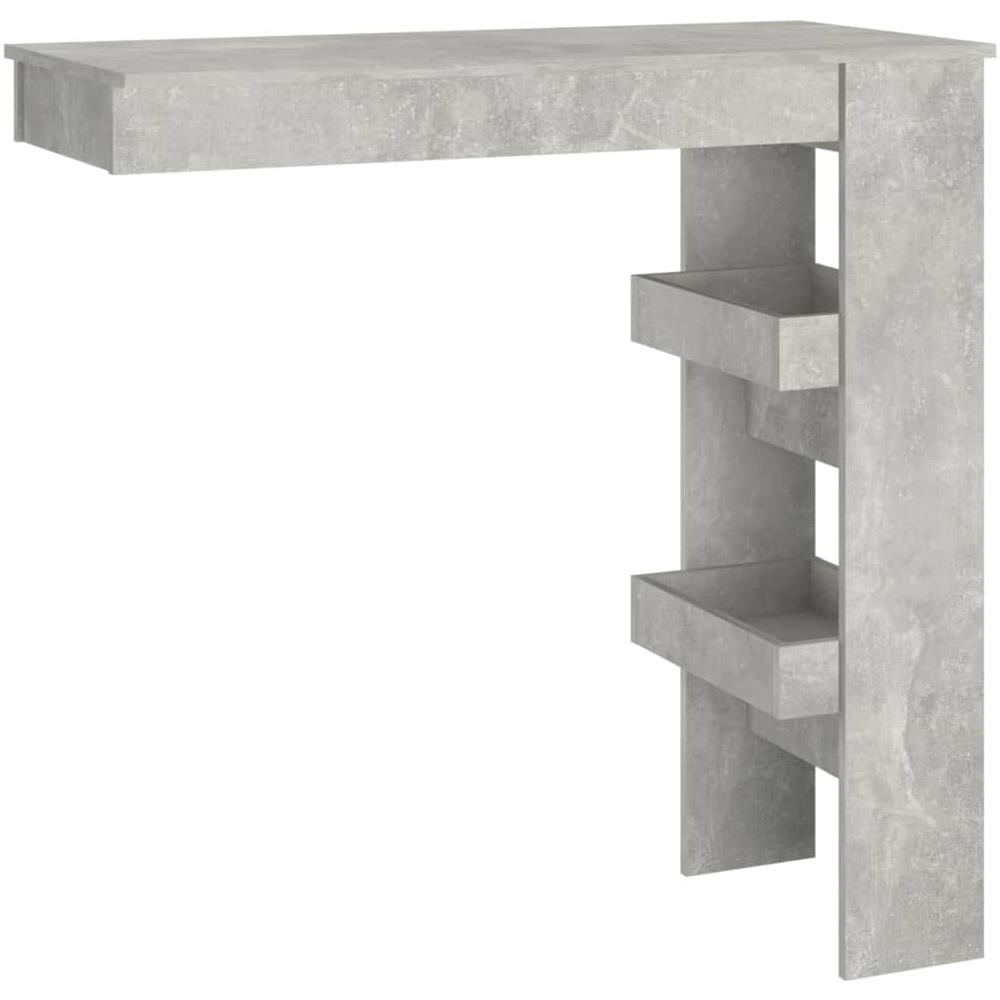 Bancone Da Muro Grigio Cemento 102x45x103,5 Cm Legno Compensato - Foto 2