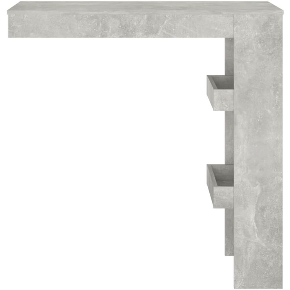 Bancone Da Muro Grigio Cemento 102x45x103,5 Cm Legno Compensato - Foto 3
