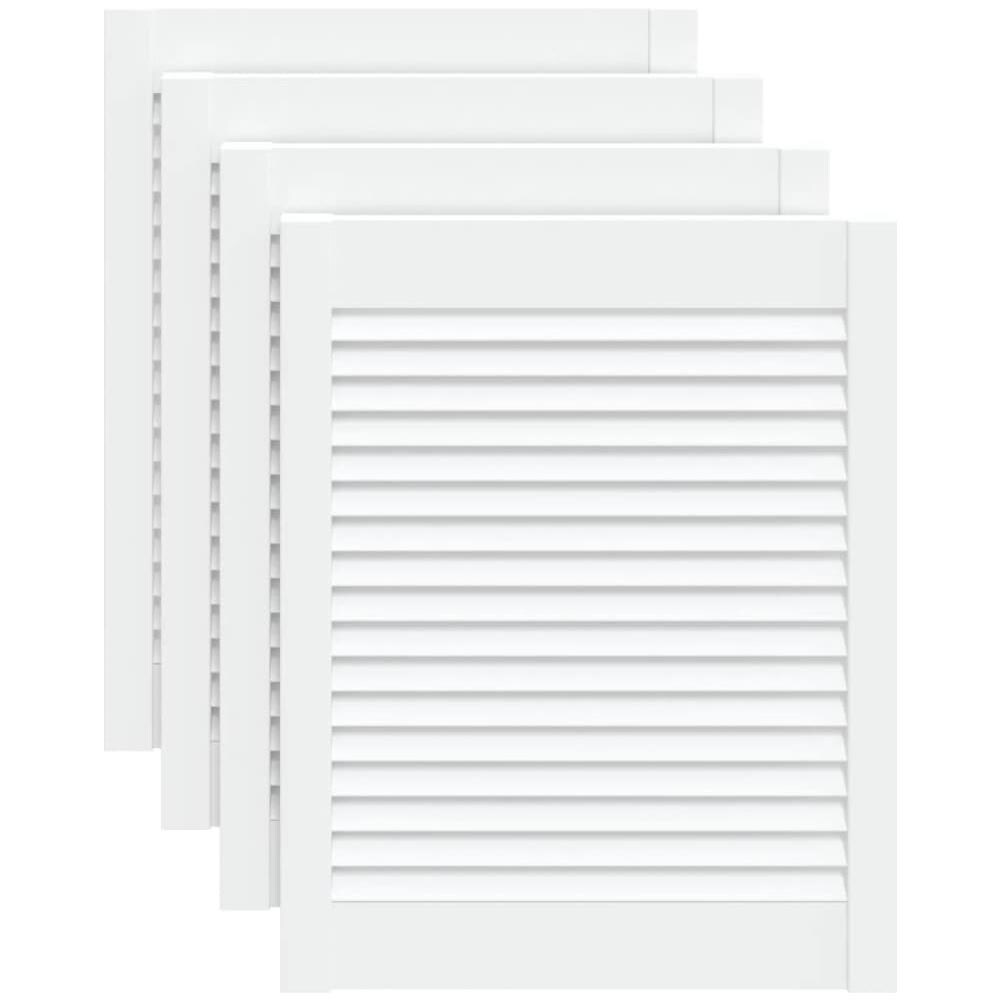 Ante a Lamelle 4 pz Bianche 61,5x49,4 cm in Legno di Pino - Foto 1