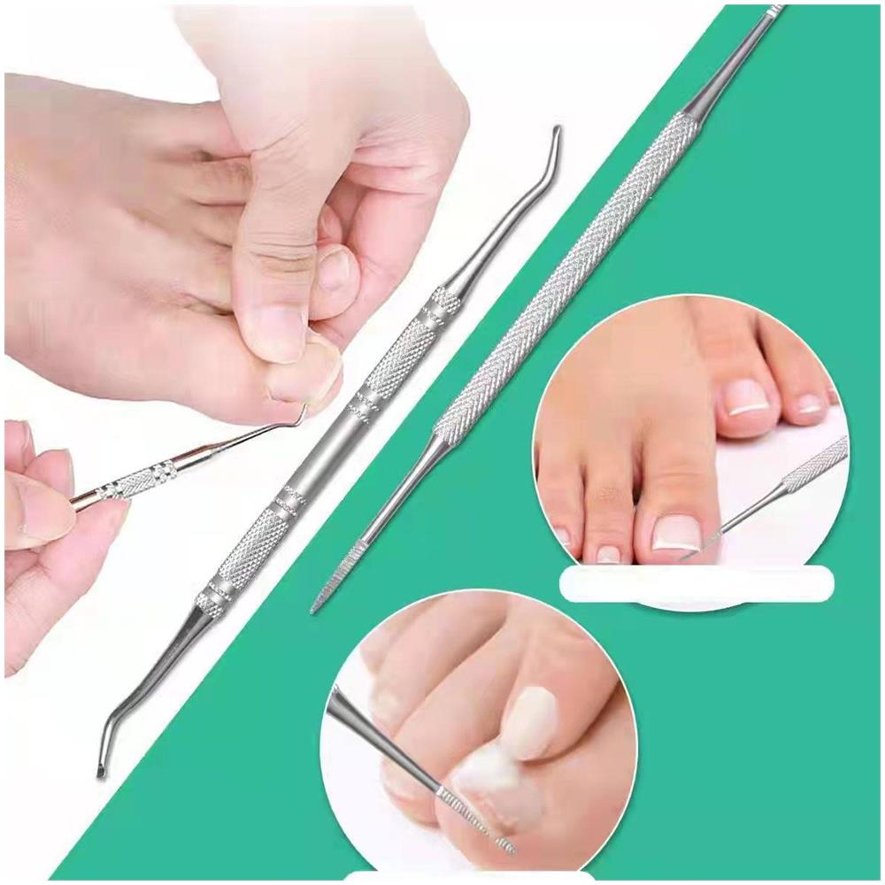 Kit Pedicure Con 6 Strumenti Per La Cura Dei Piedi Nero - Foto 2