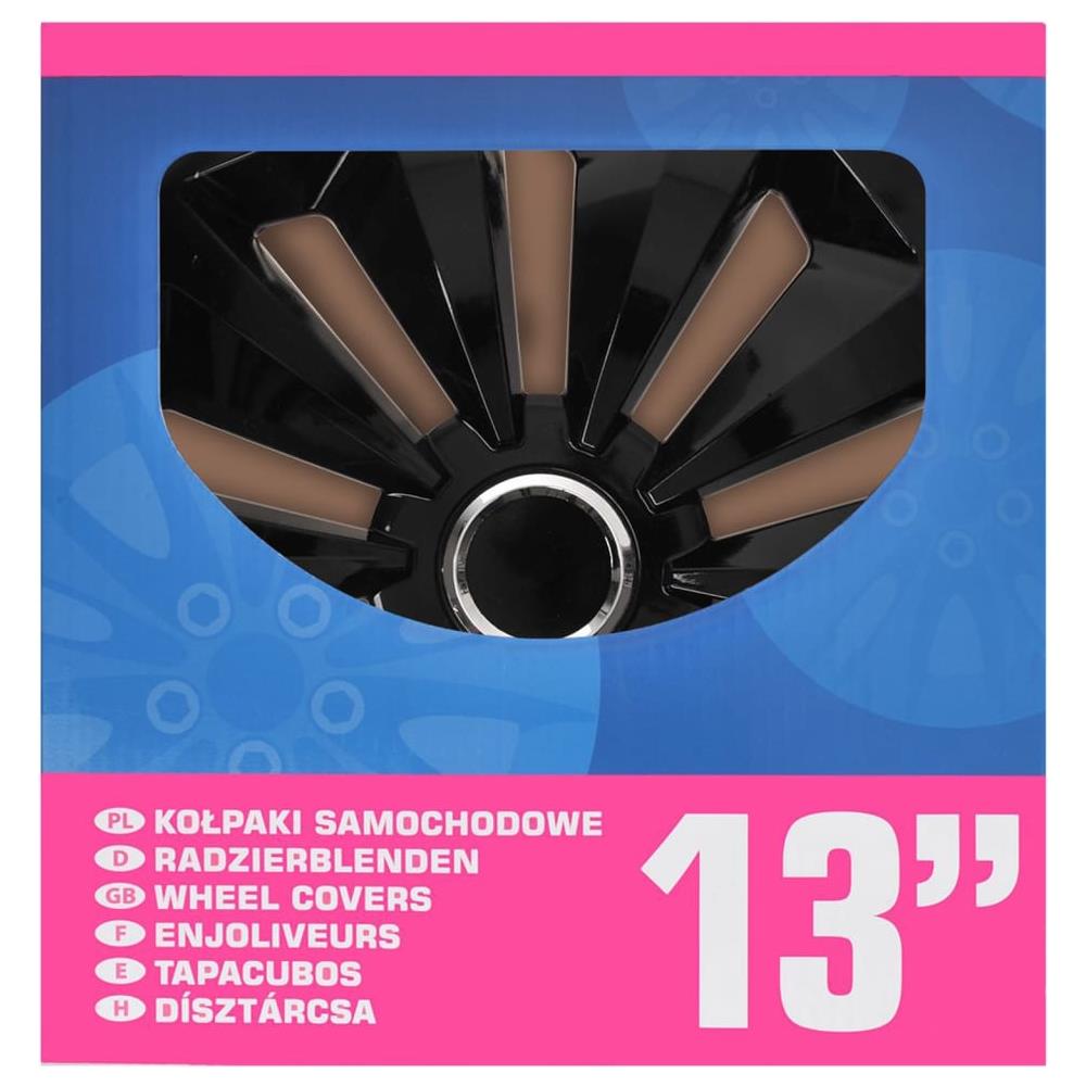 Copricerchi Fox Neri 13"" 4 Pz - Foto 2