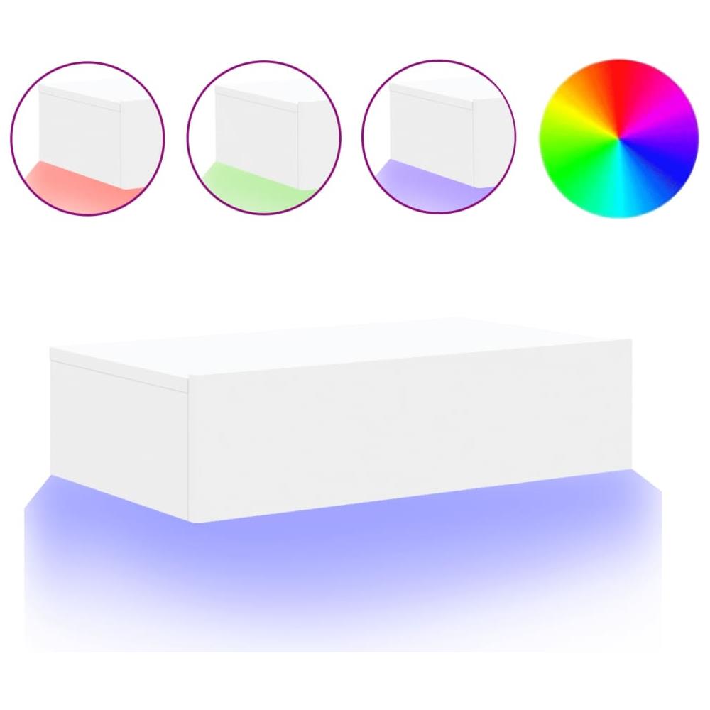 Mobile Porta Tv Con Luci Led Bianco 60x35x15,5 Cm - Foto 2