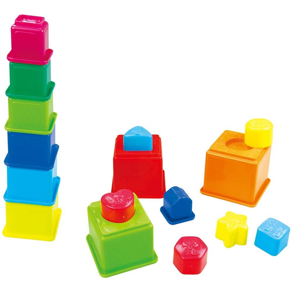Blocchi Impilabili A Forma Di Animali Marini Giocattoli Educativi Per Bambini Blocchi Colorati Impilabili Forme Educative Ordinamento Colore Prescolare Impilabile Giocattoli Per Bambini 10 Pezzi Tazze Da Costruzione 6 Forme Di Animali - Foto 1