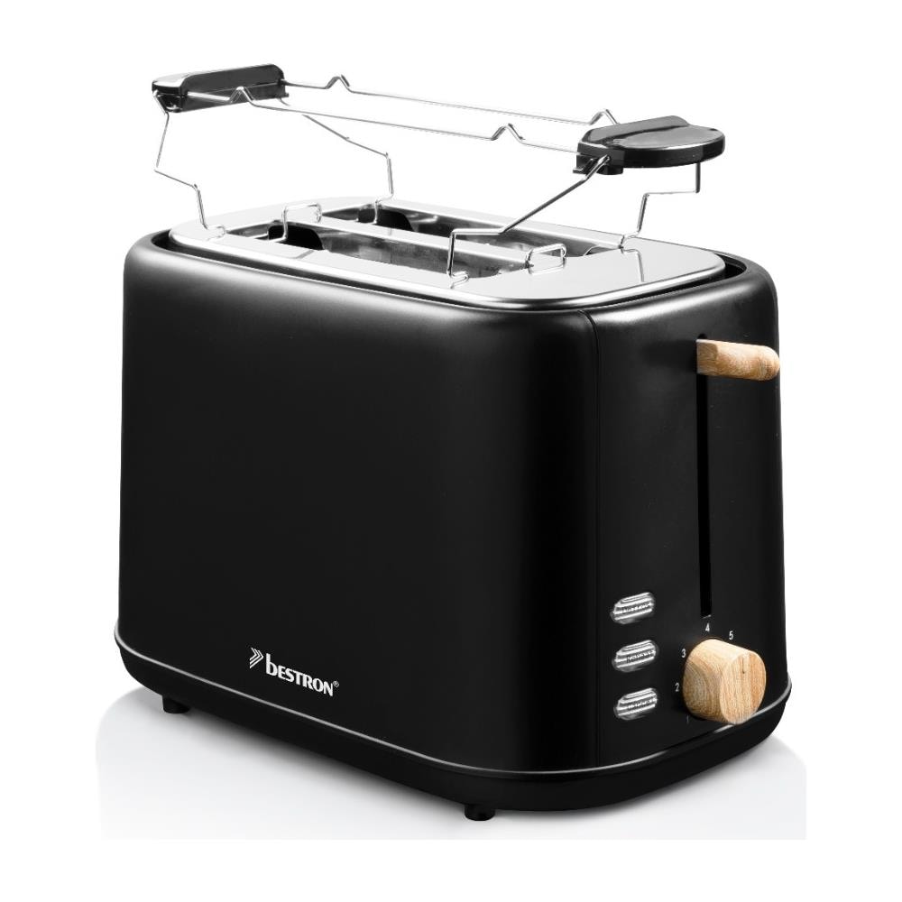 ATO850BW tostapane 7 2 fetta /e 800 W Nero, Legno - Foto 2