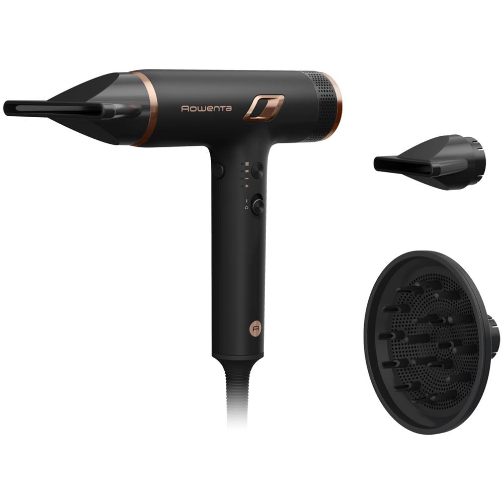 Nano Asciugacapelli Brushless Compatto ad Alta Velocità, Boost di Ioni Antistatici e Sensore di Temperatura per Capelli Setosi e Luminosi, 3 Impostazioni di Velocità /Temperatura, HY8310 - Foto 1