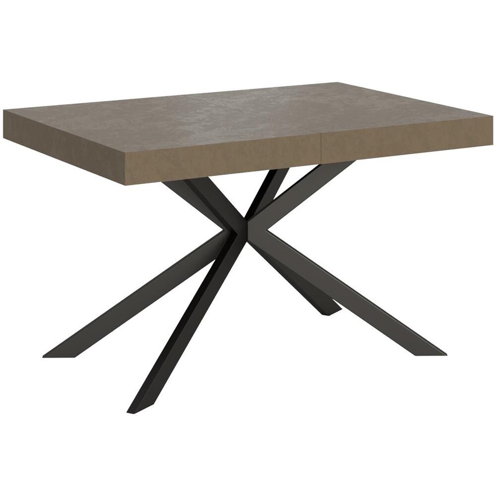 Tavolo allungabile 90x120/380 cm Plaker tortora gambe antracite - Foto 1
