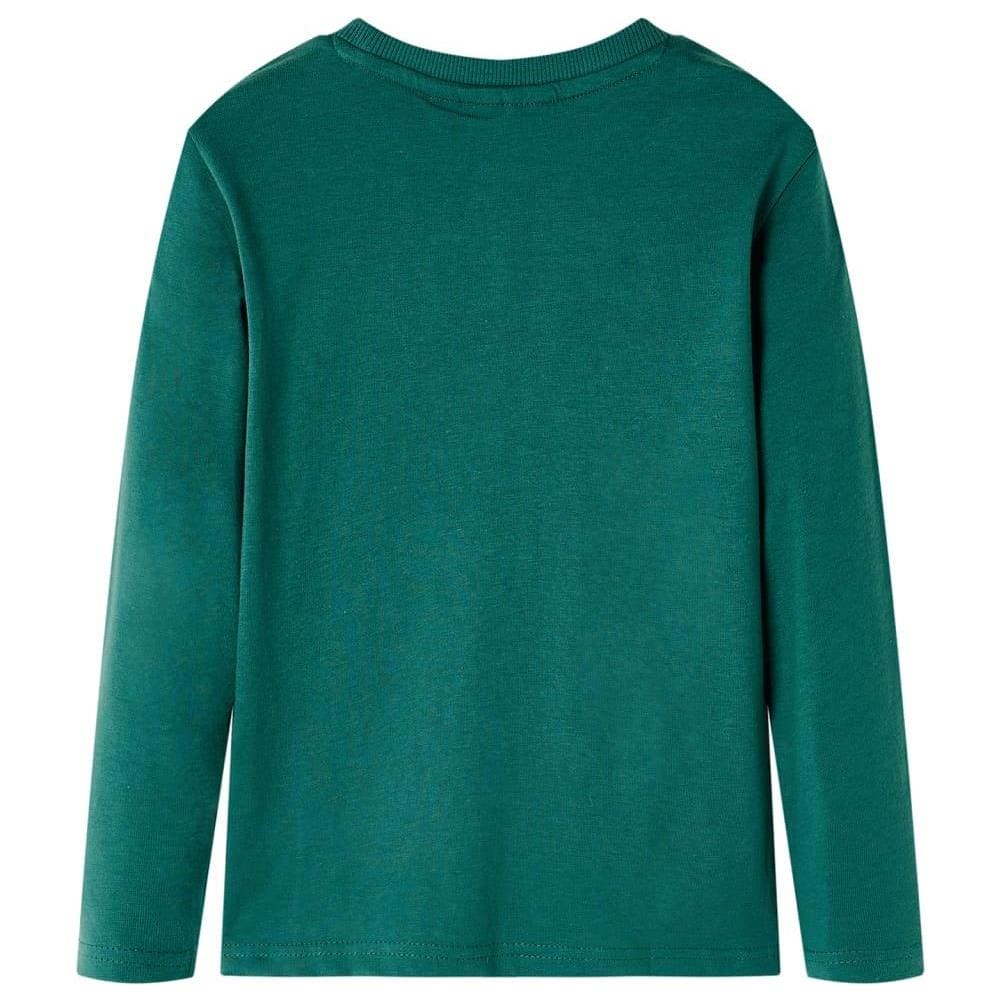 Maglietta per Bambini Maniche Lunghe Verde 116 - Foto 2