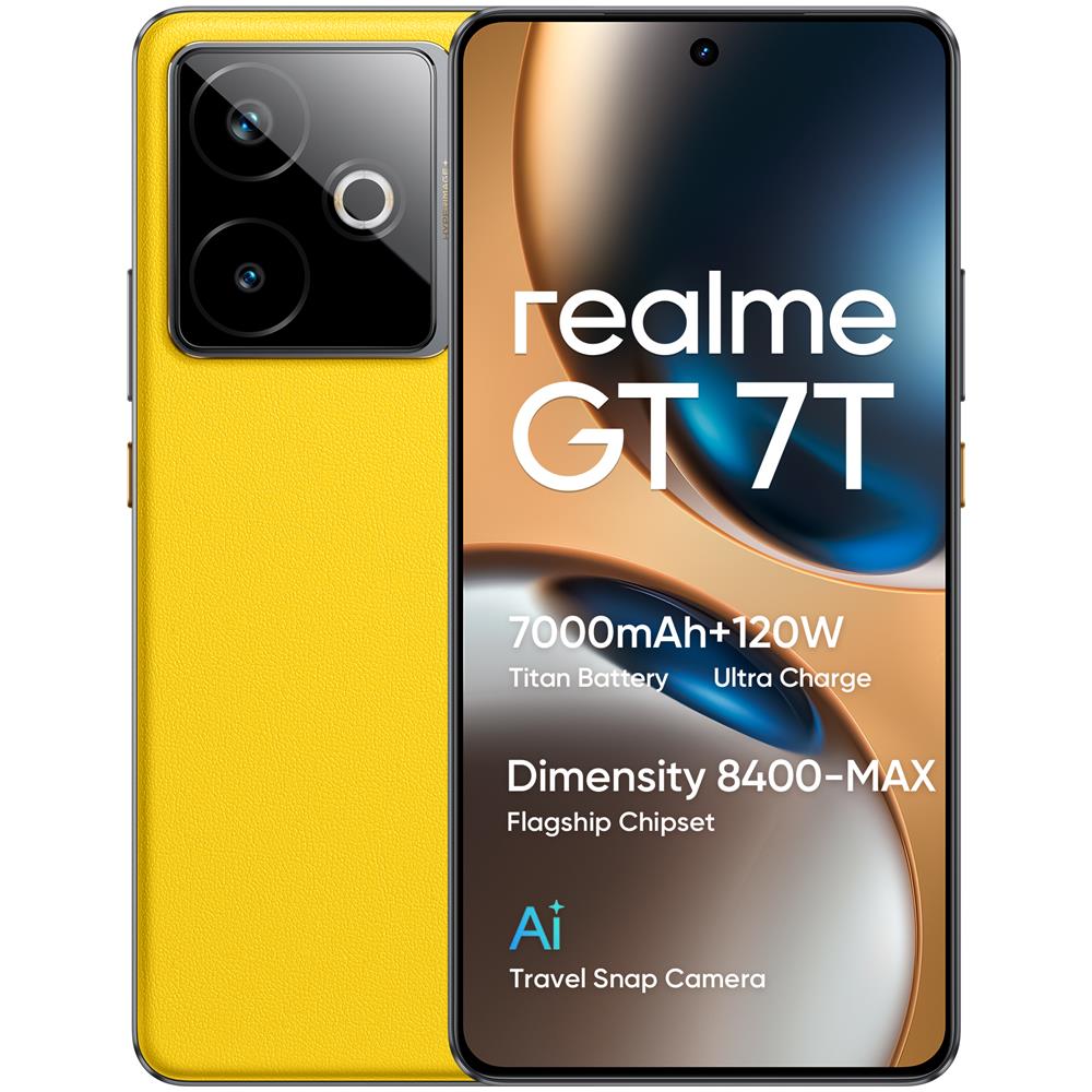 GT 7T 5G 256GB 12GB Ram Display 6.8" Amoled 120Hz Main Camera 50MP Dual nanoSim USB Type-C Android 15 Dimensity 8400-Max 7000mAh Racing Yellow - Foto 11