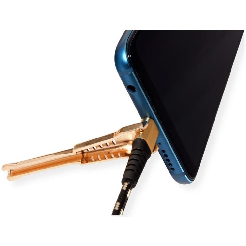 Cavo USB 2.0 A-C 1 m M /M con Supporto Smartphone - Foto 2