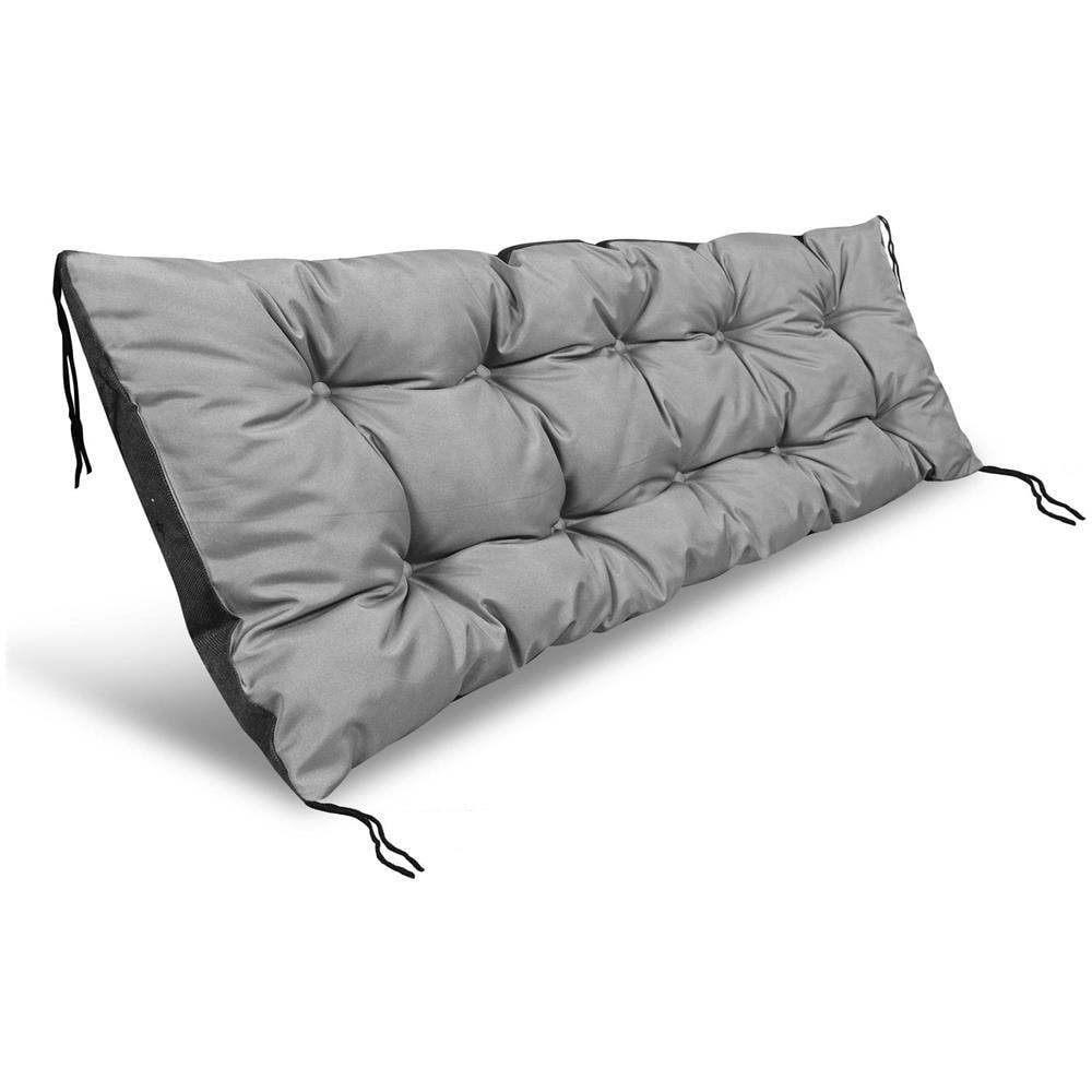 Cuscino da giardino impermeabile grigio 120x40 cm per panca in pallet - Foto 1