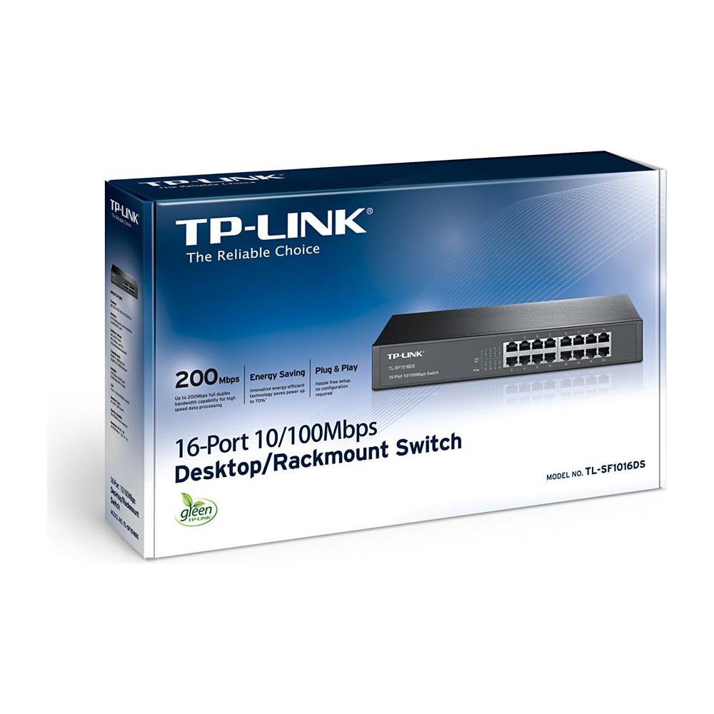 TL-SF1016DS Switch Fast Ethernet 16 Porte per desktop e rack - Foto 6