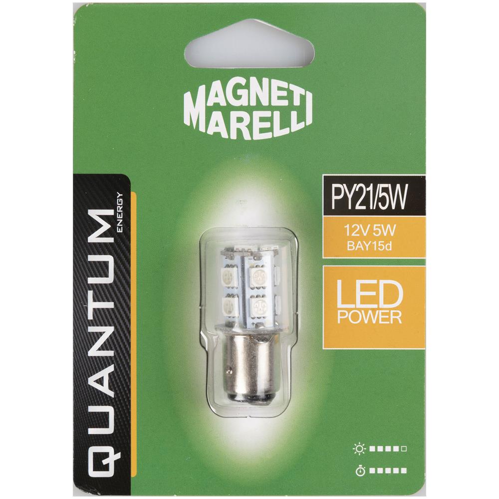 Py21/5w Lampadina Auto Singola Led Smd 12v / 5w Attacco Bay15d - Foto 1