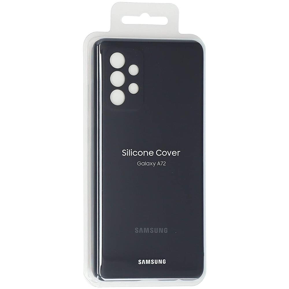 Silicone Cover for A725 Galaxy A72 black - Foto 3