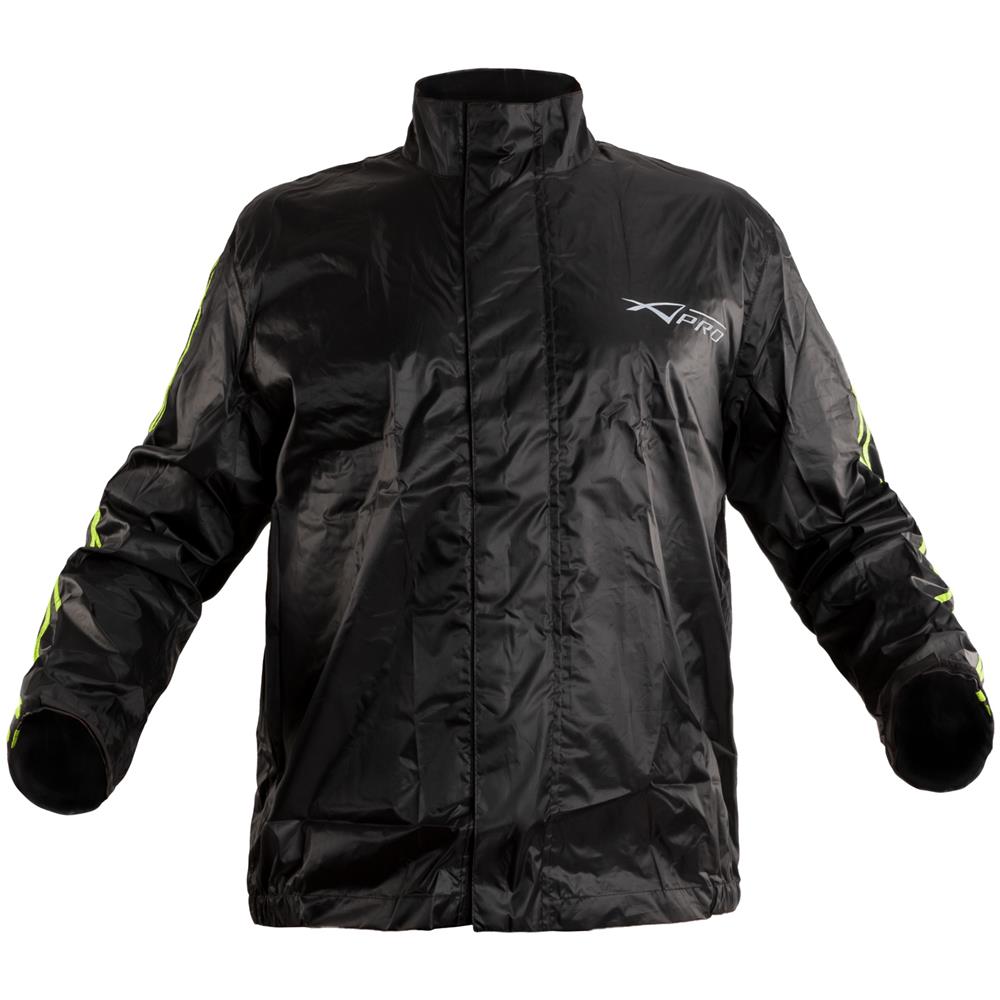 Giacca Antiacqua Moto Antipioggia Impermeabile Tuta Con Cappuccio Fluo Xs - Foto 5