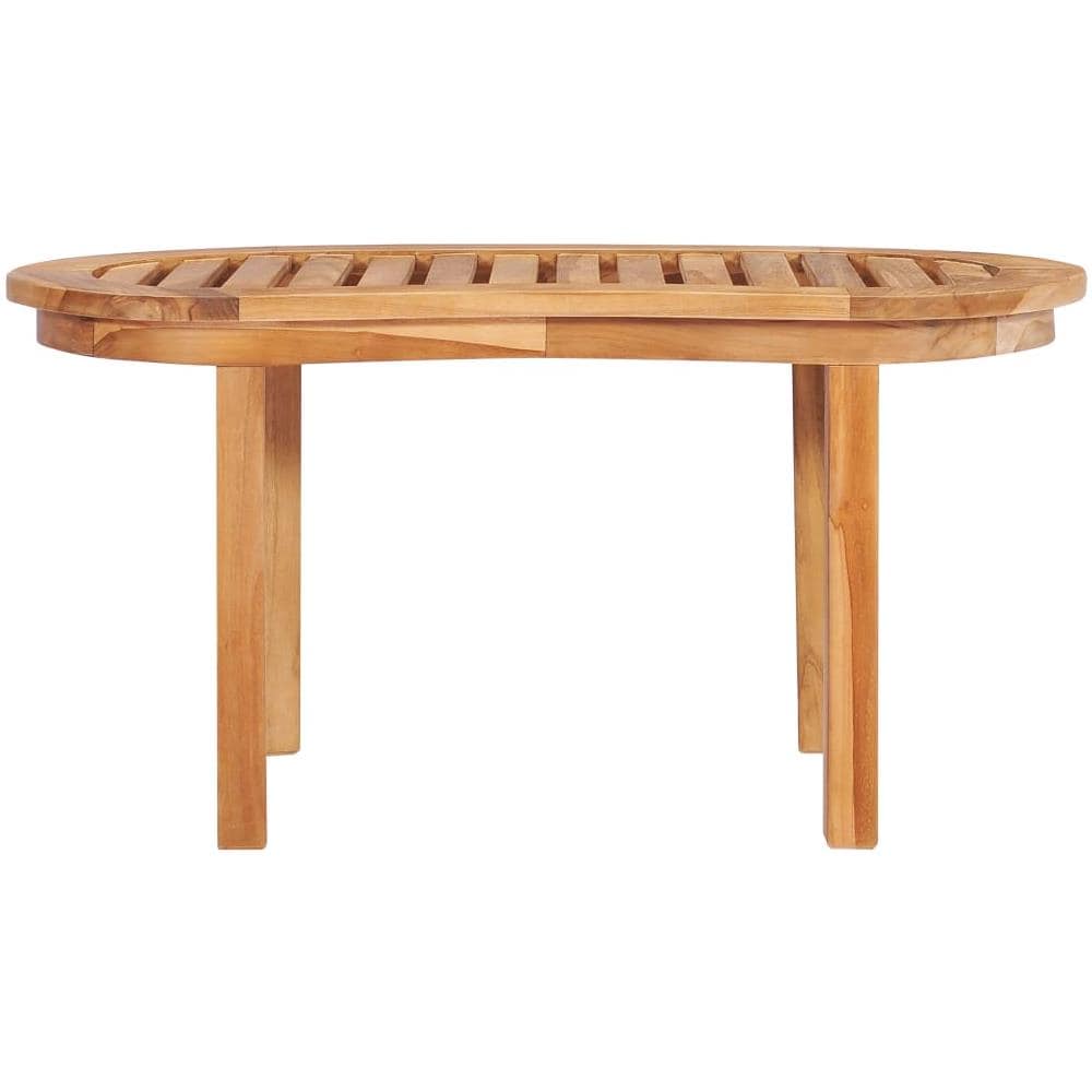 Set Salotto da Giardino 3 pz Design Curvo in Massello di Teak - Foto 8