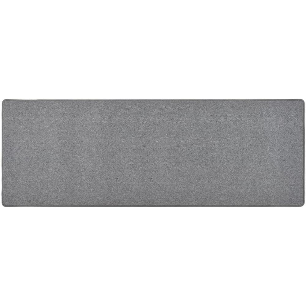 Tappeto Corsia Grigio Scuro 80x250 Cm - Foto 1