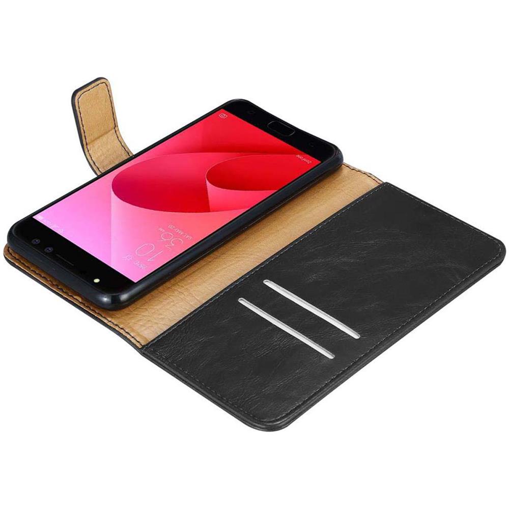 Custodia Compatibile Con Asus Zenfone 4 Selfie Pro In Nero Grafite - Coperchio Protettiva Con Chiusura Magnetica, Funzione Stand E Tasca Per Le Carte - Foto 8