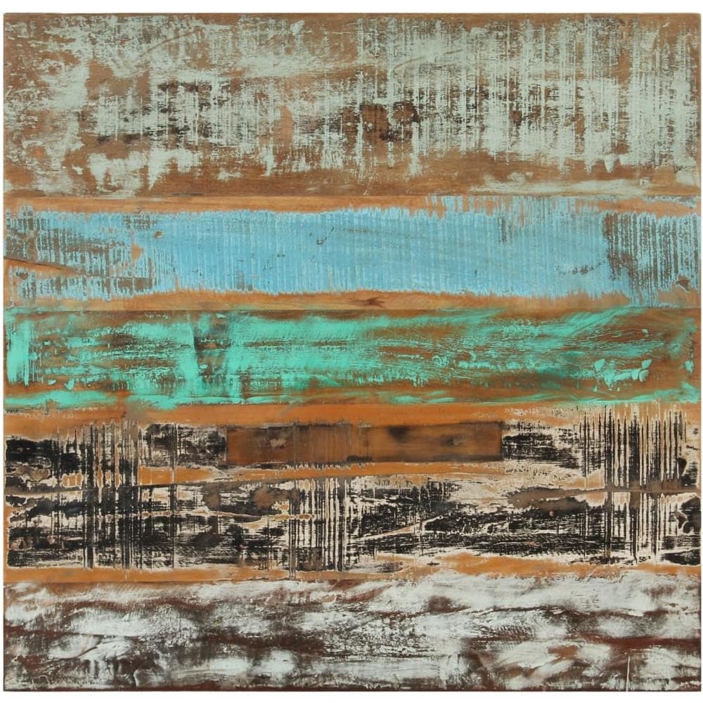 Tavolo Da Pranzo 82x80x76 Cm In Legno Massello Di Recupero - Foto 2