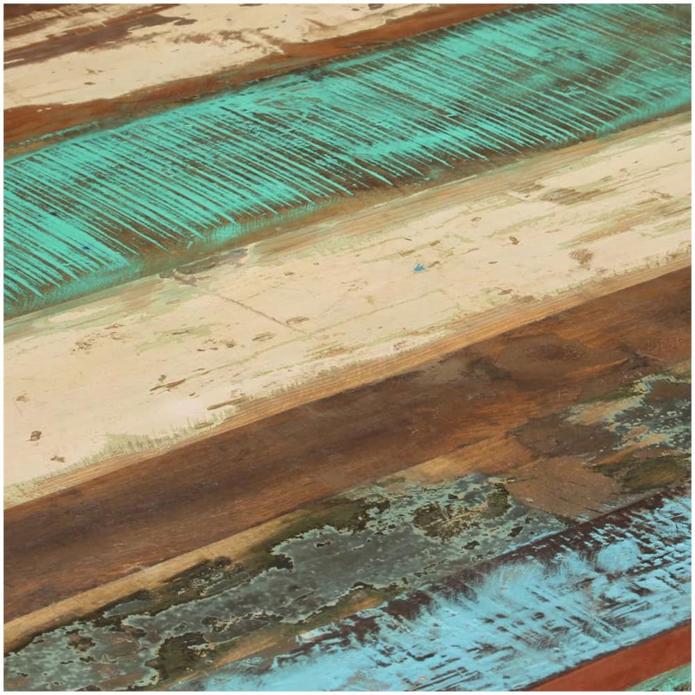 Tavolo Da Pranzo 82x80x76 Cm In Legno Massello Di Recupero - Foto 3