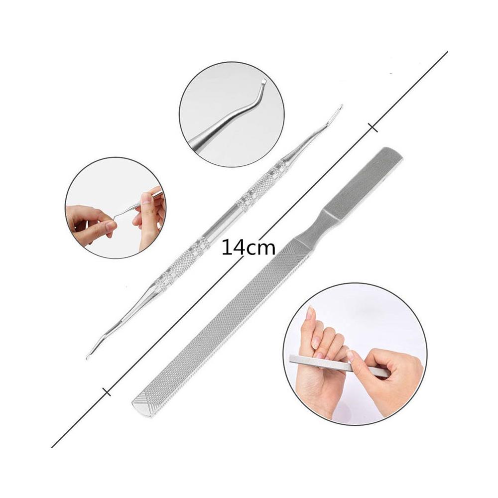 Kit Di Attrezzi Per Unghie Incarnite 4 Pezzi Nero - Foto 2