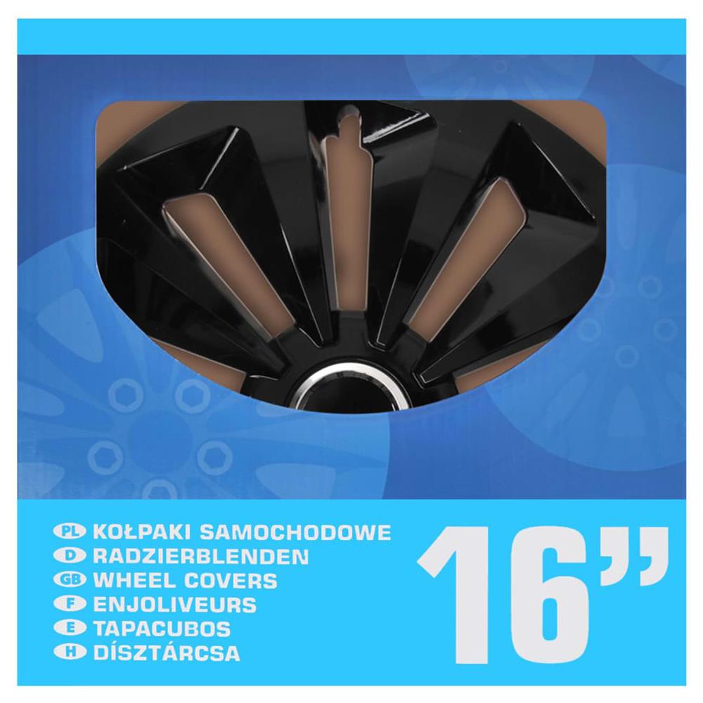 Copricerchi Fox Neri 16"" 4 Pz - Foto 2
