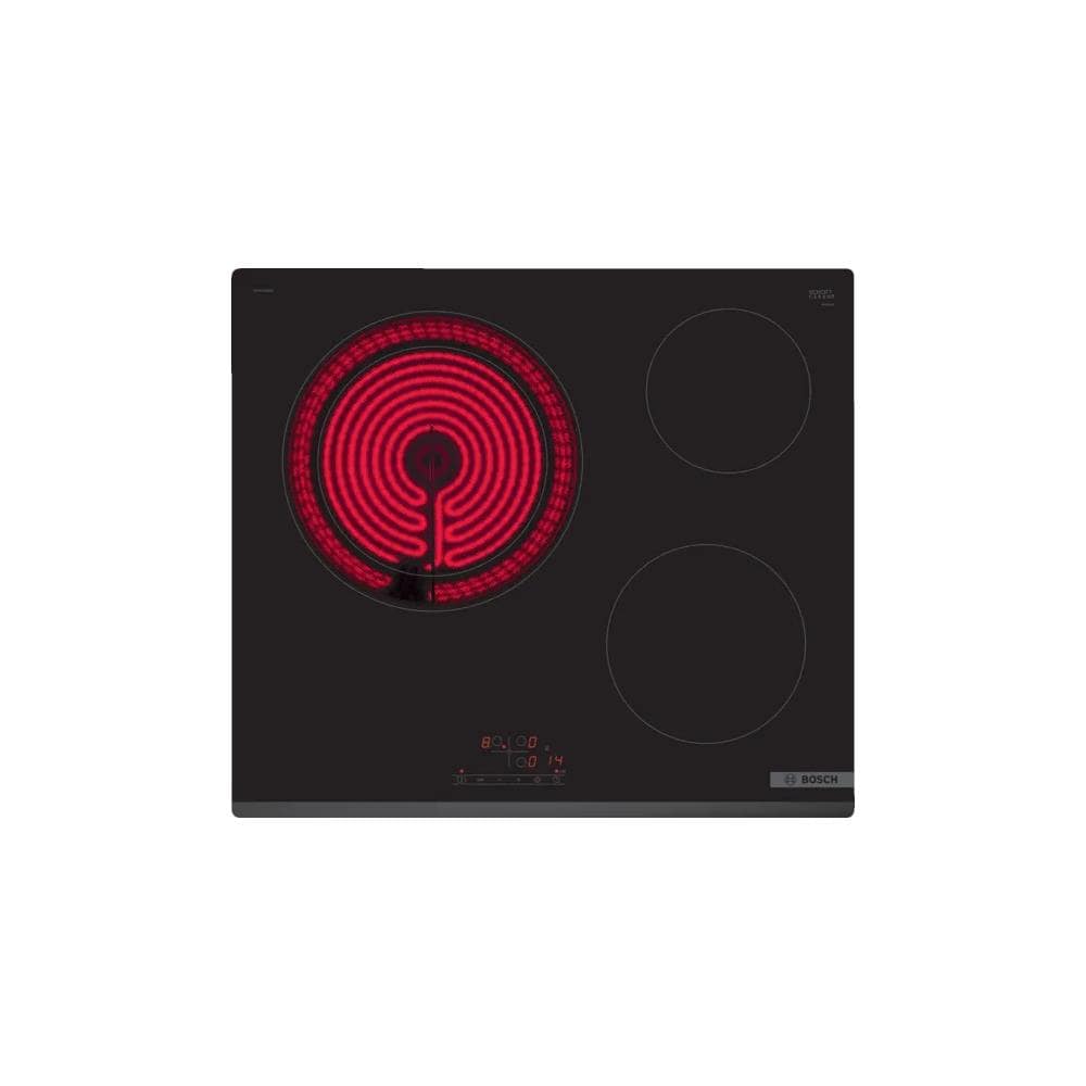 Piano Cottura PKK631BB8E Elettrico 3 Zone Cottura da 59cm Vetroceramica Colore Nero - Foto 1