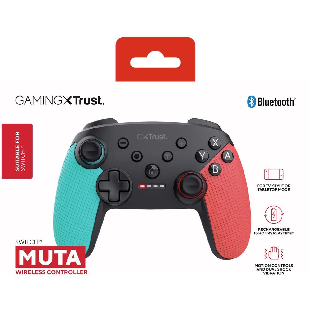 GXT 1246B Muta Nero, Blu, Rosso Bluetooth Gamepad Nintendo Switch, Nintendo Switch Lite - Foto 7